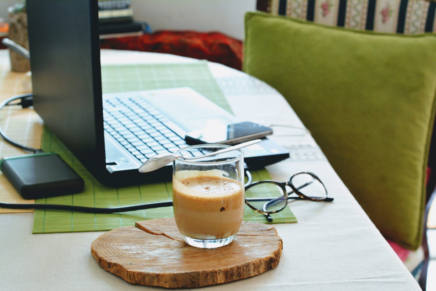 laptop and coffee